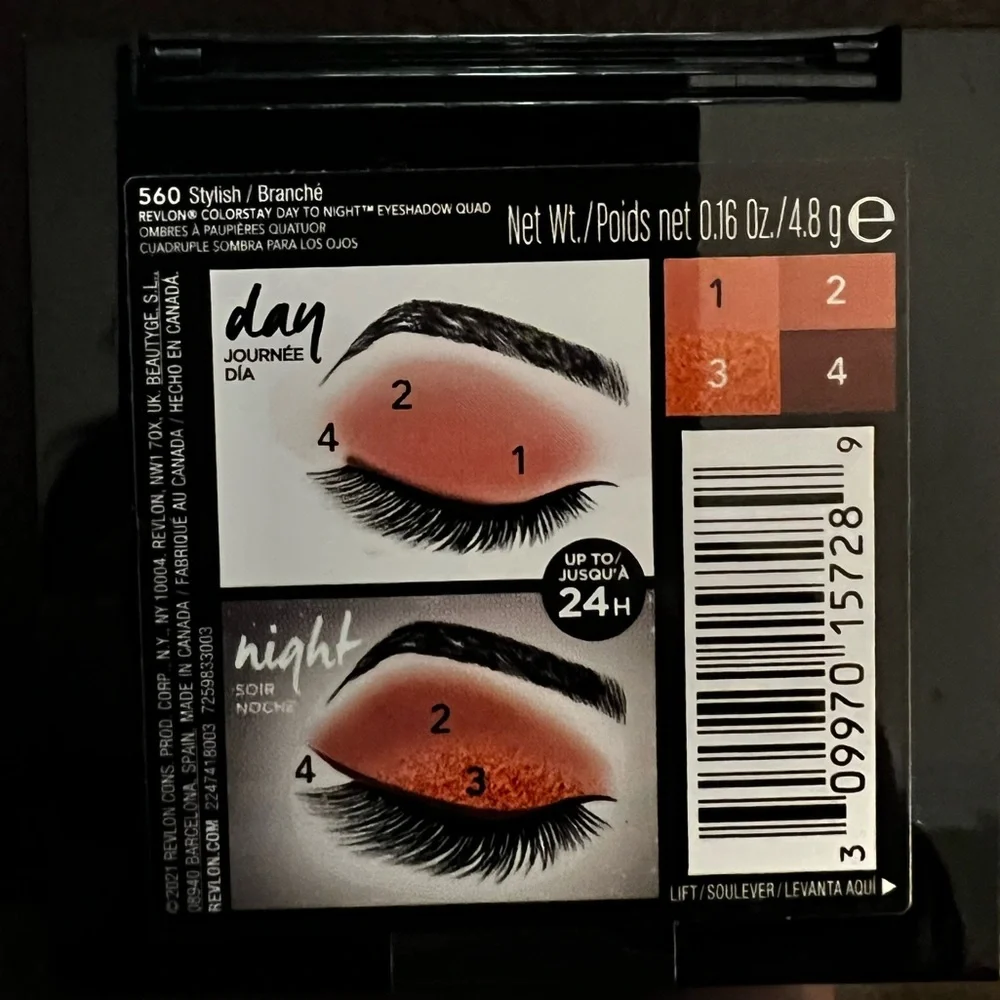 Revlon Colorstay Day To Night Eyeshadow Quad NWT